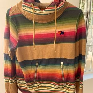 Aviator Nation Sarape Ninja Pullover Hoodie Unisex Size Small